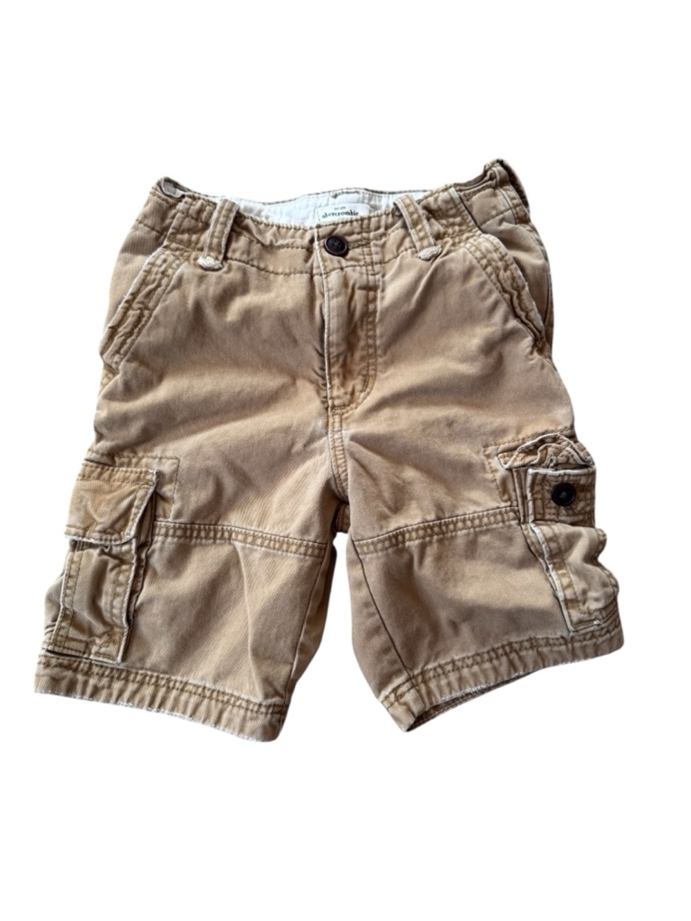 Abercrombie Kids Cargo Shorts Boys Size 10 Khaki Tan Utility Pockets